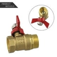 thumbnail image 2 of 1/2" Heavy Duty Brass Garden Hose Shut Off Valve for Maximum Water Flow, 2 of 11