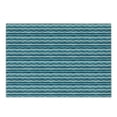 thumbnail image 1 of Abstract Cutting Board, Ocean Themed Wave Design Marine Art Aquatic Color Palette Horizontal Lines, Decorative Tempered Glass Cutting and Serving Board, Small Size, Teal Turquoise, by Ambesonne, 1 of 1