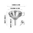 thumbnail image 2 of LSLJS Kitchen Stainless Steel Funnel Multifunctional Filter Screen for Liquid Separation Oil Leakage Wine Leakage Wide Mouth Funnel, Home Accessories, 2 of 9