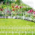 thumbnail image 4 of Plastic Garden Fence Picket Border Panel Lawn Edging Set For Flower Bed Yard Landscaping Outdoor Garden Divider Decor Pathway Tree Ring Fence Holiday Party Home Patio Courtyard Seasonal Garden Decor, 4 of 9