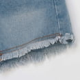 thumbnail image 5 of xingwang Clearance Plus Size Jean Shorts for Women High Waisted,Women Fashionable Loose Fitting Casual Versatile Jeans Shorts Blue XXL, 5 of 8