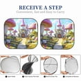 thumbnail image 6 of Gukieu Dreamy Mushroom House Print Car Windshield Sun Visor, Foldable Anti-UV Car Sun Visor Suitable for Vans, Trucks Car Accessories-Small, 6 of 6