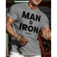 thumbnail image 2 of GYMISH Man Vs. Iron Workout T-Shirt for Men, Funny Gym Shirt, Lifting Tee, Deadlift T-Shirt, Men's Gym Shirts, Workout Tops, Powerlifting & Bodybuilding Tee, 2 of 5