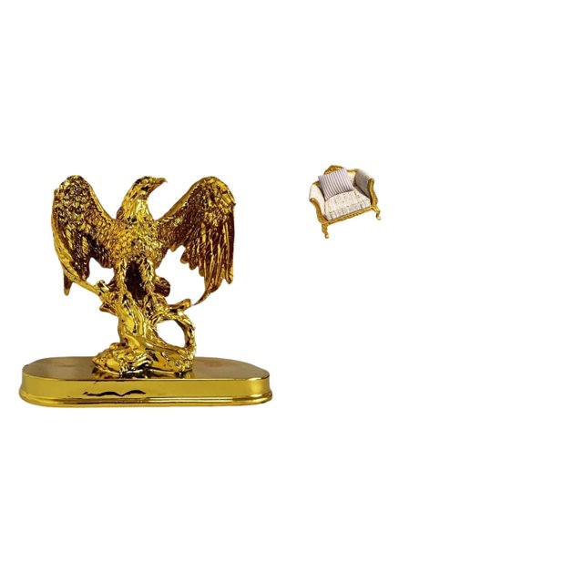 Escultura De Animal En Miniatura, Estatua De Resina De Arte Moderno, Decoración Del Hogar Para Escritorio, Oficina, Comedor, Armario, Casa De Muñecas, Sofá De Madera En Miniatura, Modelo