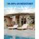 thumbnail image 3 of QinaQin Sombrilla grande de 15 pies con base incluida, diseño doble lado para 2 a 8 personas, ideal para alberca, deck o patio trasero, 3 of 7