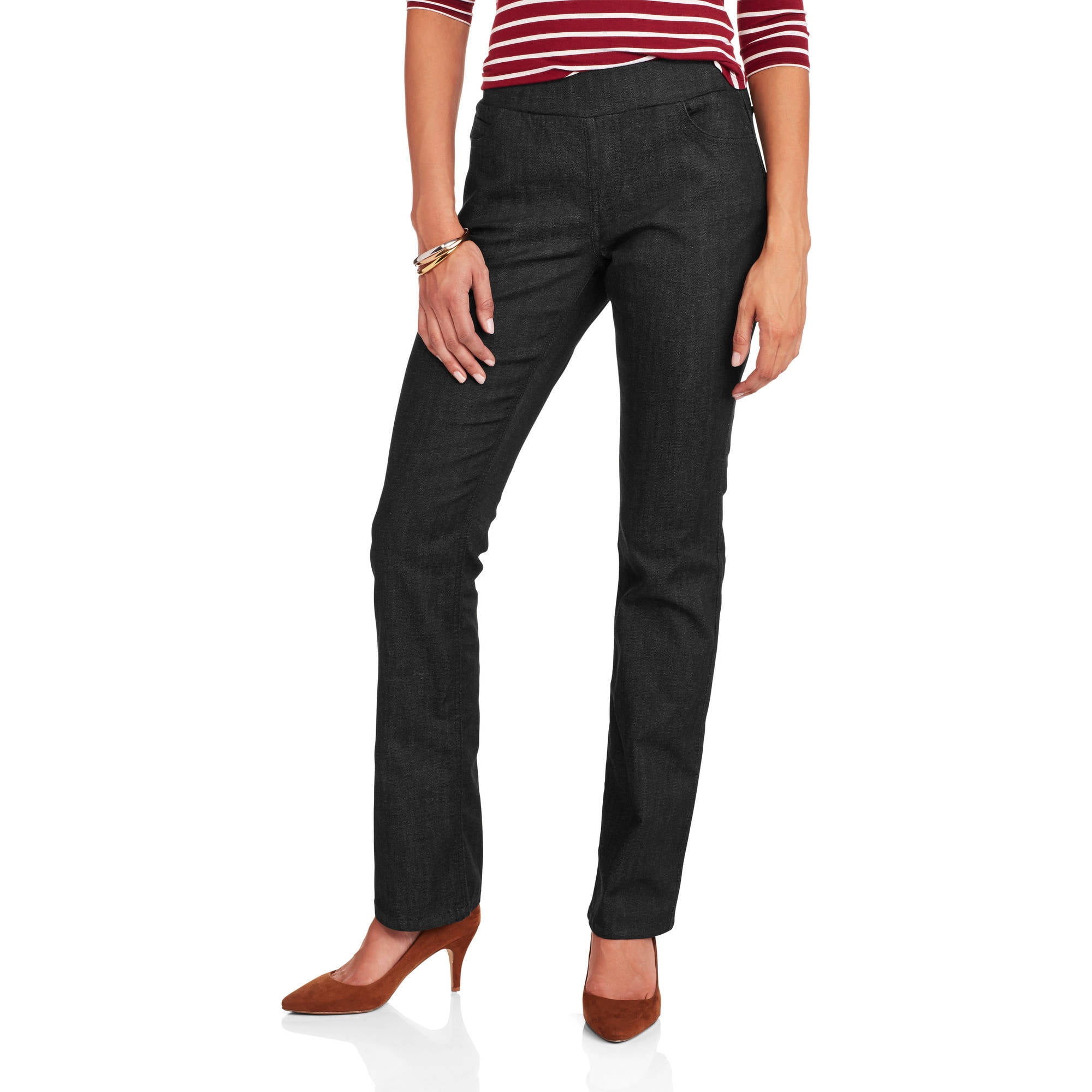 faded glory stretch jeans elastic waist