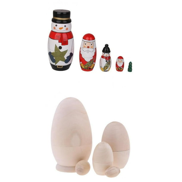 Muñecas rusas de madera,Muñeca rusa de anidación,Muñeca Babushka,Regalos de Navidad,Juguete de muñeca Matrioska,Muñecas apilables rusas,Juguete de muñecas de madera
