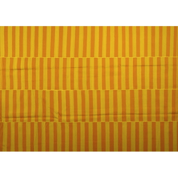 Ahgly Company Indoor Rectangle Abstract Yellow Contemporary Area Rugs, 2' x 3'
