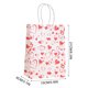thumbnail image 2 of Bolso de mano con forma de corazón para San Valentín, bolsa de papel kraft, bolsa de regalo, embalaje de pan, bolsa de dulces, bolsa de compras, almacenamiento y organización, almacenamiento en el hog, 2 of 6