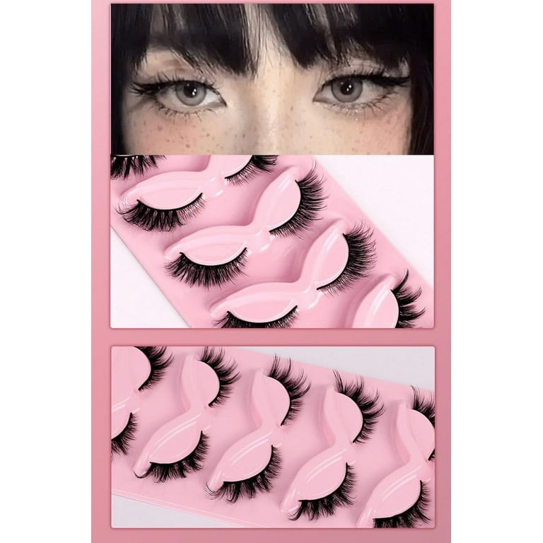 Fox Eye Lashes L Curl Fluffy False Eyelashes Pairs Pack Bratz