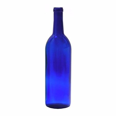 750 ml Cobalt Blue Glass Claret/Bordeaux Bottles, 12 per case