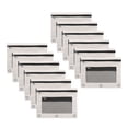 thumbnail image 3 of 12PCS Gray Three-Hole Pencil Case Oxford Cloth Single Zipper Binder Pouch with Transparent Compartment for Campus Office Virelaxpo, 3 of 5