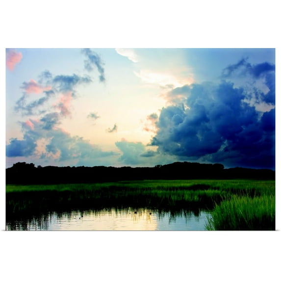 Great BIG Canvas | "Sunset on Bogue Sound 2" Art Print - 30x20
