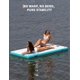 thumbnail image 1 of Yeshouse Muelle flotante inflable con plataforma de aire, superficie antideslizante, flotadores gruesos y bolsa de transporte, ideal para lagos, piscinas, playas y océanos, 1 of 6
