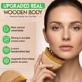thumbnail image 4 of Premium Lymphatic Contour Face Brush for Sculpting - Lymphatic Drainage Massager - Wooden Tool for Face - Anti-Puffiness - Detox & Lift - Ergonomically Designed to Fit The Skin Precisely, 4 of 8