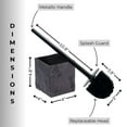 thumbnail image 5 of Evideco French Home Goods Stone Commercial Stone Black Toilet Brush & Holder Set with Toilet Brush, Black, 5 of 9