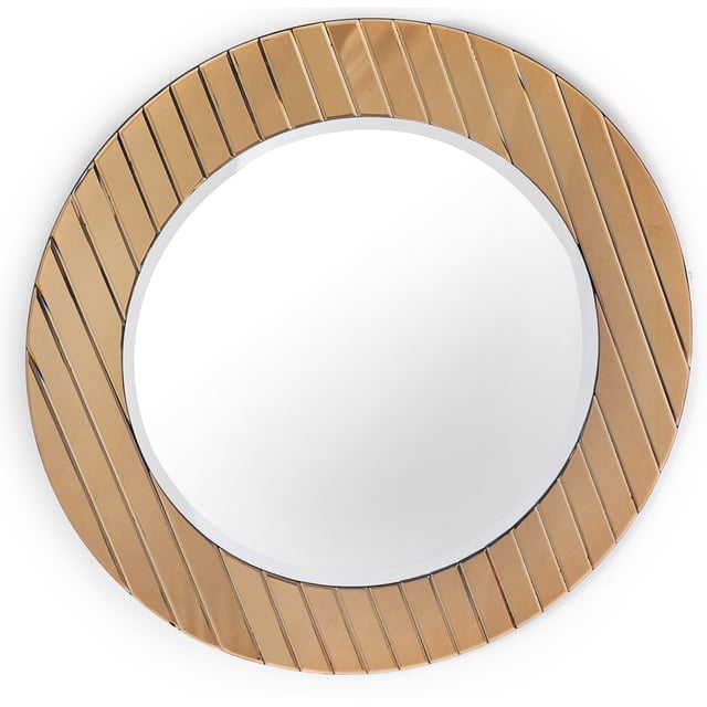 homeroots Lit & Bain 396608 Miroir Rayé Yukon Or