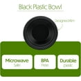thumbnail image 3 of PLASTICPRO 12 Oz Black Plastic Bowls Round Disposable Microwavable Bowls, 400-Pack, 3 of 7