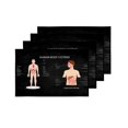thumbnail image 4 of MKHERT Funny Complete Chart of Different Human Body Organ System Placemats Table Mats for Dining Room Kitchen Table Decoration 12x18 inch,Set of 4, 4 of 4