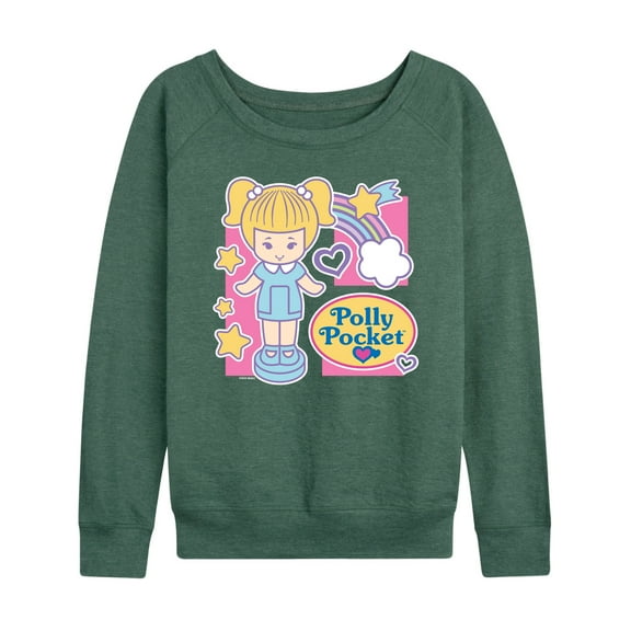 Polly Pocket - Polly Pocket Grid - Women's French Terry Long Sleeve Shirt
