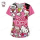 thumbnail image 2 of Uniformes médicos de Hello Kitty para mujer, camisetas de enfermera con estampado de dibujos animados de Hello Kitty, uniforme de novio para mascotas, ropa de cuidado de manga corta, 2 of 5