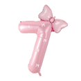 thumbnail image 1 of Set de decoración con globos PLAP Happy Birthday, número 7, color rosa, 1 of 3
