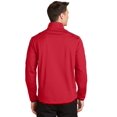 thumbnail image 2 of Port Authority Active 1/2 Zip Soft Shell Jacket-4XL (Rich Red), 2 of 6