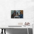 thumbnail image 2 of ARTCANVAS The Card Players 1890 Canvas Art Print by Paul Cezanne - Size: 18" x 12" (1.50" Deep), 2 of 9