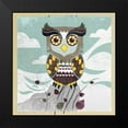 thumbnail image 2 of PI Studio 12x12 Black Modern Framed Museum Art Print Titled - Wise Owl, 2 of 5