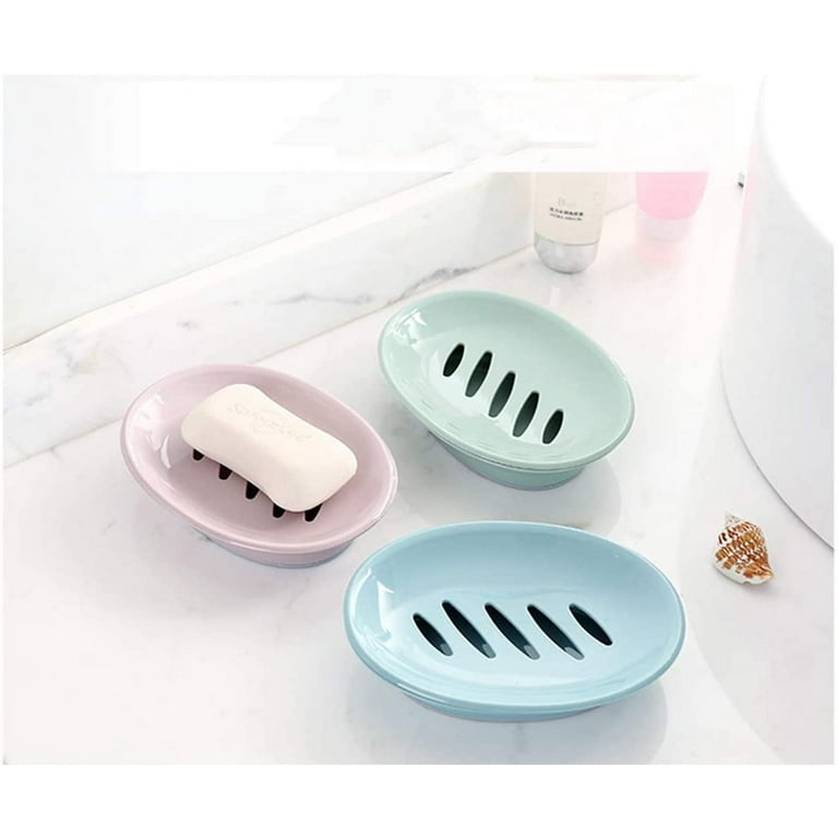 Soap Rest Soap Holder Plastic Soap Dish Soap Dish With Drain Soap Dish Keep  Soap Dry Travel Soap Container For Shower, Bathroom, Kitchen,easy To Clean
