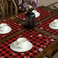 thumbnail image 5 of Dmlowu Christmas Placemats Set of 4 - Heat Proof Christmas Placemats, Merry Table Mats for Party Holiday Decor, Non-Slip Christmas Tree Decorations Placemats for Dining Table, 5 of 8
