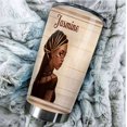 thumbnail image 3 of Black Queen Tumbler, Dear Self I Am The Storm The Be Brave Tumbler, Gift For Black Girl, Black History Month Gift, Strong Woman Tumbler, Black History Tumbler, 3 of 6