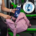 thumbnail image 5 of Blue Soccer Elements Pattern Hot Yoga Mat Towel Non Slip for Hot Yoga - Quick-Drying Yoga Mat Cover with 4 Corner Pockets with Travel Bag - Hot Yoga Towel Non Slip Grip Moisture Wicking Sweat 70"x26", 5 of 6