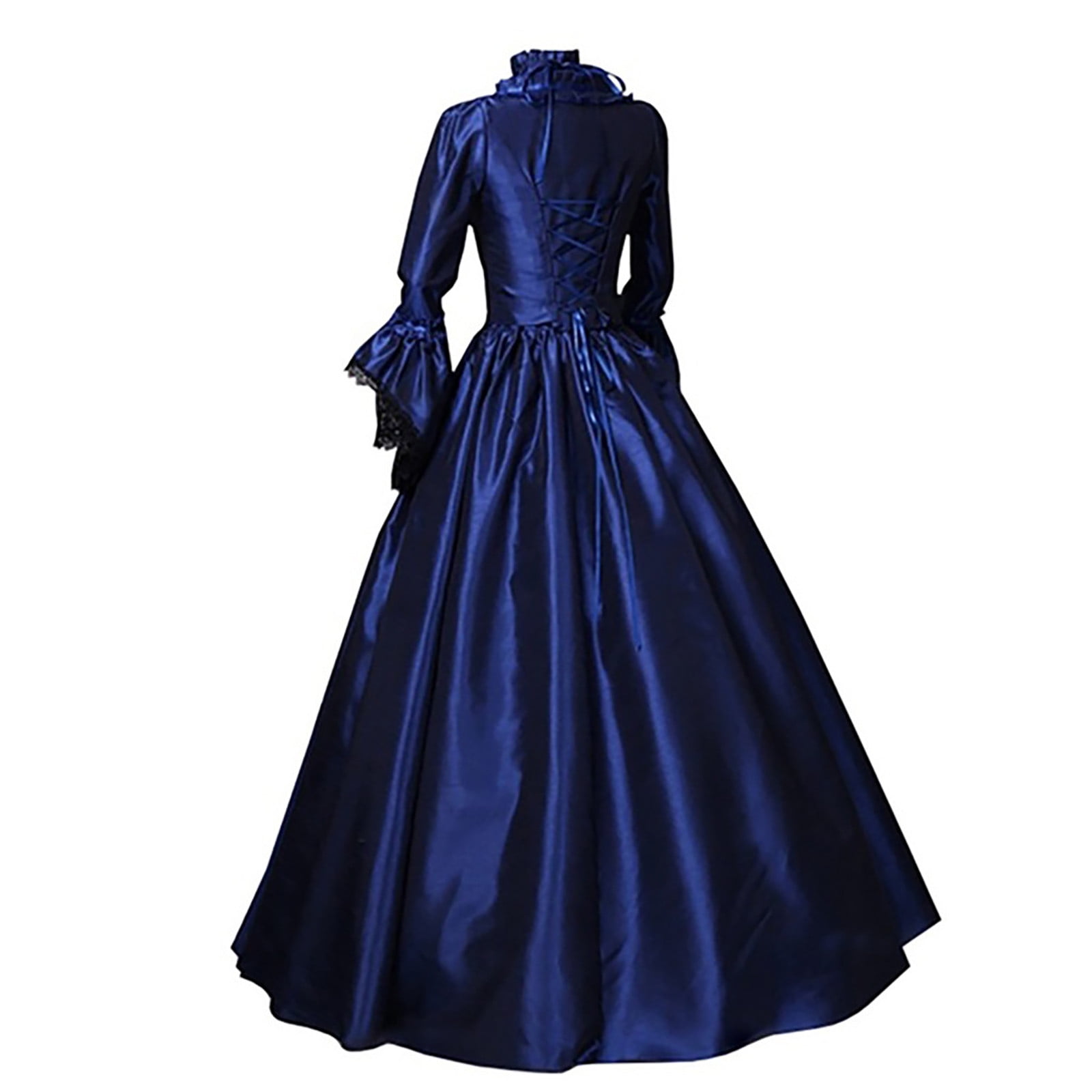 Victorian Dress For Womens Halloween Costumes Renaissance Flare Sleeve ...