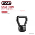 thumbnail image 2 of CAP Barbell Cast Iron Kettlebell, Home Gym Strength Training Weight, 15 lb, 2 of 8