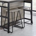 thumbnail image 2 of Steve Silver Carson Weathered Driftwood Gray Metal Counter Stool, 2 of 2