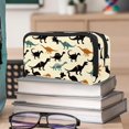 thumbnail image 6 of MUOOUM Pencil Case, Cute Dinosaur Silhouettes Pattern Large Capacity Pencil Pouch Stationery Pen Bag, 6 of 7