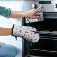 thumbnail image 2 of Boston Terrier Kitchen Oven Mitt and Pot Holder Sets 4 Pcs for Baking, Cooking and Grilling, Heat Resistant Up To 392 °F, 2 of 7