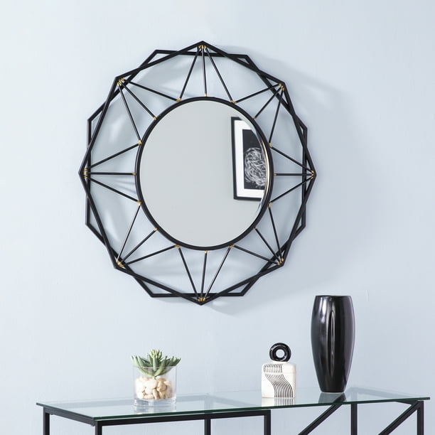 Tarmor Modern Decorative Wall Mirror Black And Gold Com - Black Decorative Wall Mirror Tarmor Modern Decorative Wall Mirror Black And Gold Com - Black Decorative Wall Mirror