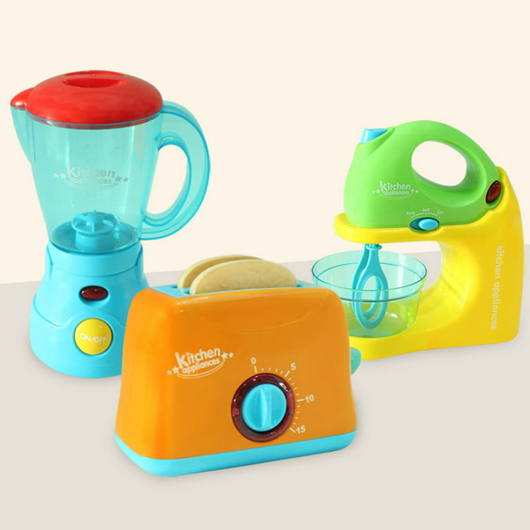  Kitchen Appliances Toy for Kids,Kitchen Toys for Kids Ages 3-5,  Blender,Coffee Maker and Mixer with Sounds & Light,Birthday Gifts for Kids  Boys Girls Age 3 4 5 6 7 8 : Toys & Games