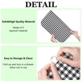 thumbnail image 6 of Black White Gingham Checkered Pattern Dish Drying Mat for Kitchen 1 Pack, Ultra Absorbent Microfiber Dishes Drainer Mats,16"x18", 6 of 6