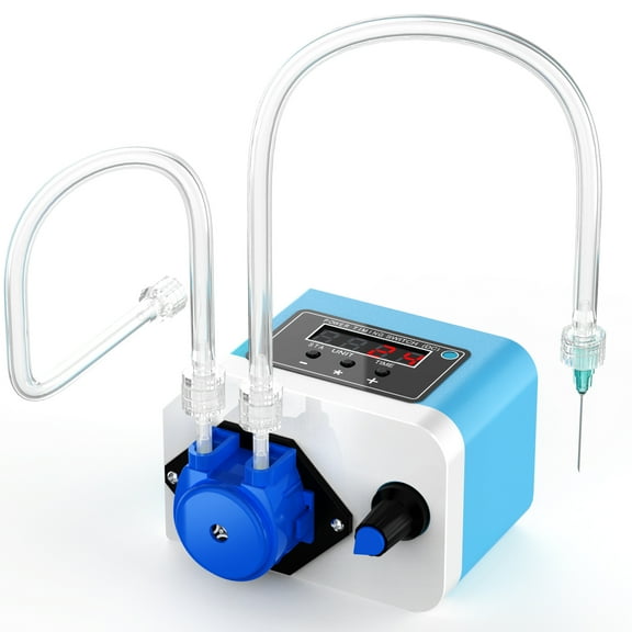 Peristaltic Dosing Pump 0-50ml/min Adjustable Flow Rate Timable Liquid Transferfor Labs, Aquariums, Feeding,12V