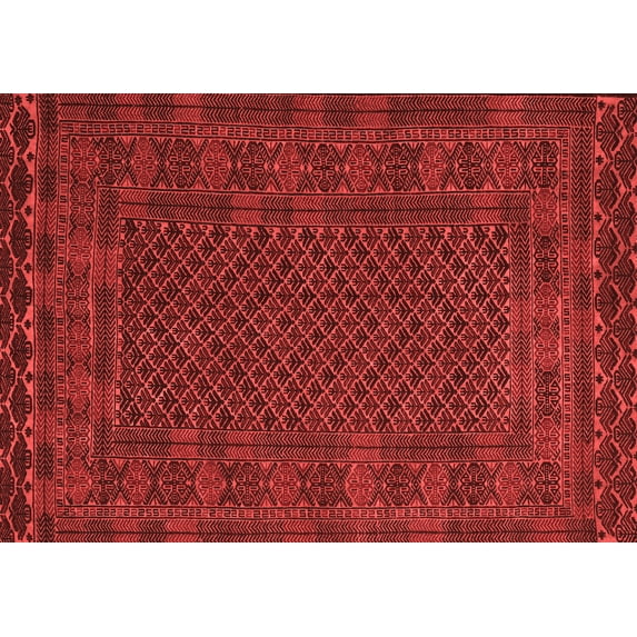 Ahgly Company Machine Washable Indoor Rectangle Persian Red Traditional Area Rugs, 2' x 3'