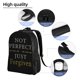 thumbnail image 4 of Mochilas escolares Not Perfect Just Forgiven para estudiantes, mochilas de viaje, bolsos para portátil, bolsos de hombro para hombre y mujer., 4 of 5