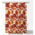 thumbnail image 2 of Leah Shower Curtain, 72" x 72", Red, 2 of 6