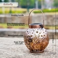 thumbnail image 4 of 2 Pack Outdoor Solar Hanging Lantern Lights Decorative Christmas Light for Garden Patio Courtyard Lawn and Tabletop. Unique Gifts for Women Gardening., 4 of 9