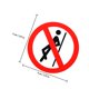 thumbnail image 2 of unbranded 10Ud Etiquetas Autoadhesivas Para Seguridad Señal No Apoyar En Superficies, 2 of 8
