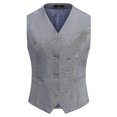thumbnail image 3 of Chaleco formal con cuello en V de negocios para mujer Chaleco de color sólido para mujer de oficina, 3 of 5