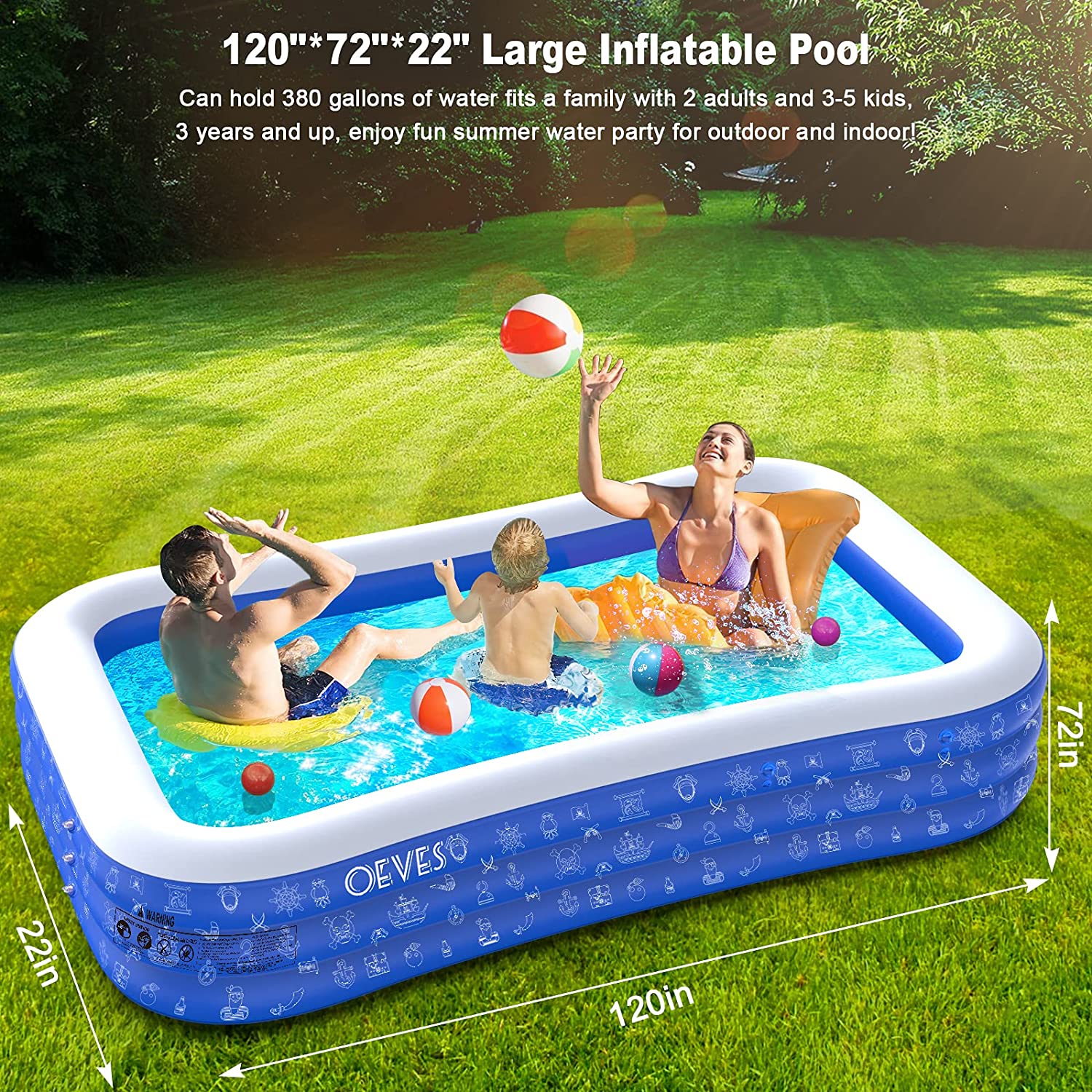 ブランド雑貨総合 Family Inflatable Swimming PoolSwim Centre Lounge Pool Lo 