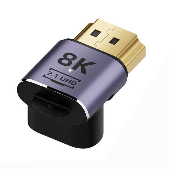 CY HDMI Male to HDMI 2.1 Female Vertical 90 Degree Up Angled UHD Extension Adapter Support 8K 60hz HDTV